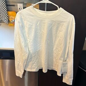 Lululemon relaxed, fit, cotton jersey long sleeve